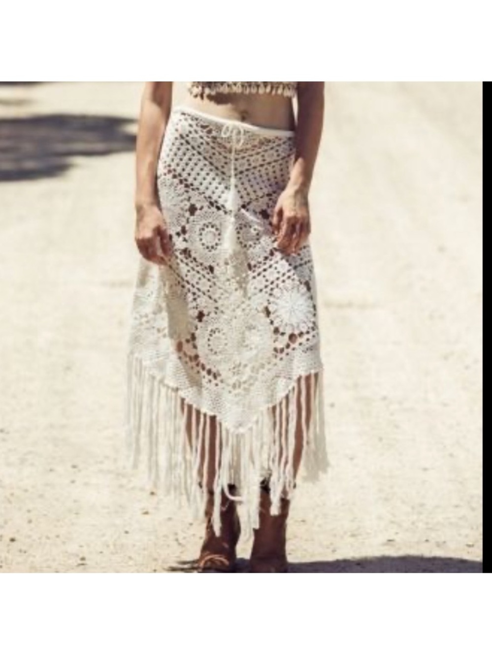 SPELL Margarita crocheted Skirt GOOD - Picture 2 of 9